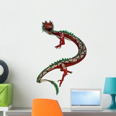 Eastern Dragon shown on a wall