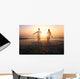 happy family on the beach Wall Mural