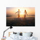 happy family on the beach Wall Mural