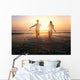 happy family on the beach Wall Mural