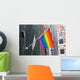 Rainbow flag on the wall Wall Mural