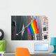Rainbow flag on the wall Wall Mural