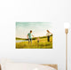 happy family having fun outdoors Wall Mural