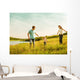 happy family having fun outdoors Wall Mural