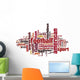 football word cloud Wall Decal