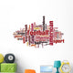 football word cloud Wall Decal