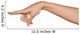 beautiful woman hand pointing a finger in the blank Wall Decal
