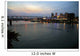 Cincinnati skyline from Newport, KY with riverboat at night. Wall Mural