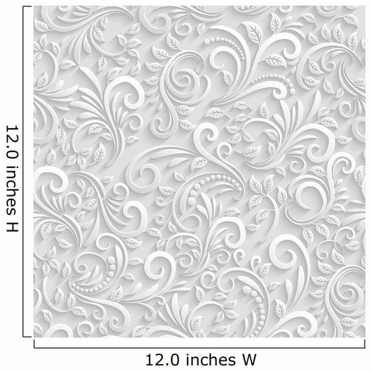 Floral 3d Seamless Background Wall Mural