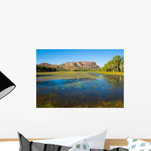 Anbangbang Billabong and Nourlangie Rock, Kakadu, Australia Wall Mural