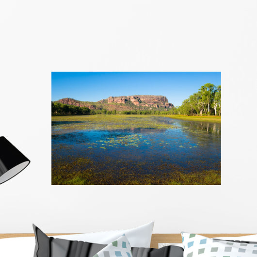 Anbangbang Billabong and Nourlangie Rock, Kakadu, Australia Wall Mural