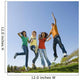 Happy teens jump in air. Wall Mural