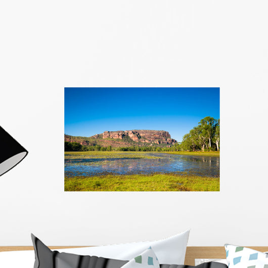 Anbangbang Billabong and Nourlangie Rock, Kakadu, Australia Wall Mural
