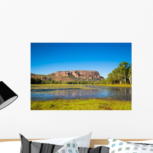 Anbangbang Billabong and Nourlangie Rock, Kakadu, Australia Wall Mural