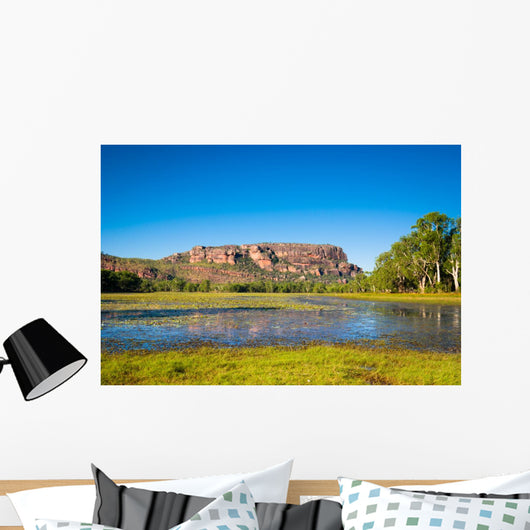 Anbangbang Billabong and Nourlangie Rock, Kakadu, Australia Wall Mural