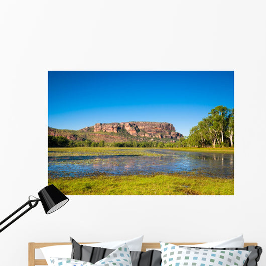 Anbangbang Billabong and Nourlangie Rock, Kakadu, Australia Wall Mural