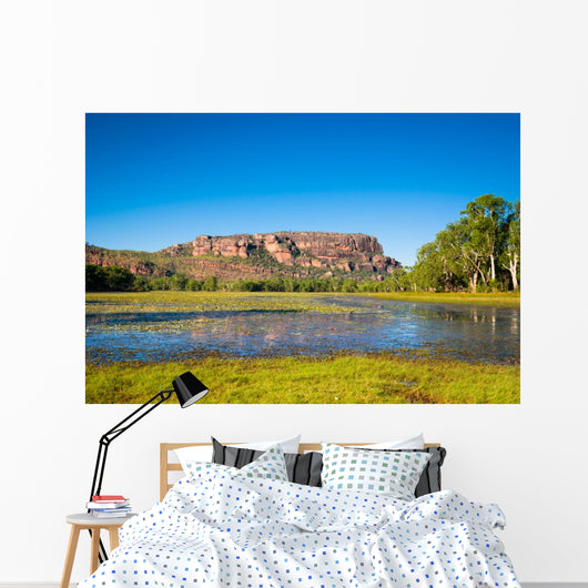 Anbangbang Billabong and Nourlangie Rock, Kakadu, Australia Wall Mural