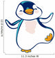 Dancey Dance penguin Wall Decal