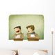 student trying to cheat at exam Wall Decal