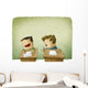 student trying to cheat at exam Wall Decal