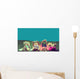 friends reading under sunshine lying on the meadow Wall Mural