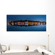 Philadelphia - Boathouse Row panorama by night Wall Mural