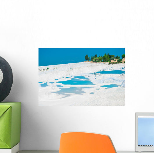 Very nice view of Pamukkale. natural landmark of Turkey Wall Mural