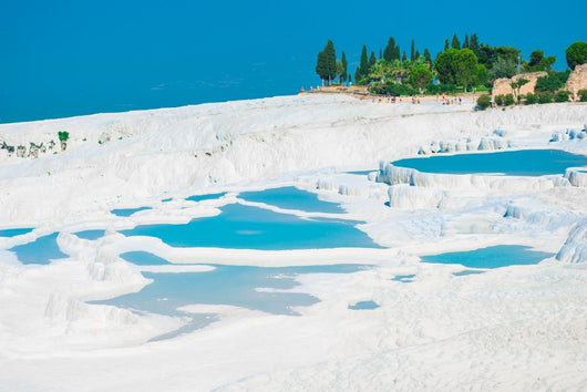 Very nice view of Pamukkale. natural landmark of Turkey Wall Mural