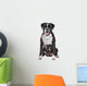 Boxer dog in front of a white background Wall Decal
