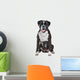 Boxer dog in front of a white background Wall Decal