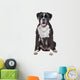 Boxer dog in front of a white background Wall Decal