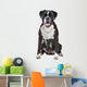Boxer dog in front of a white background Wall Decal