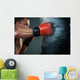 Young Boxer boxing Wall Mural