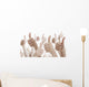 Many people holding their thumbs up Wall Decal