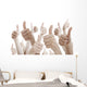 Many people holding their thumbs up Wall Decal