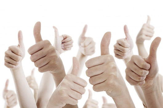 Many people holding their thumbs up Wall Decal