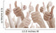 Many people holding their thumbs up Wall Decal