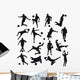 Soccer Silhouettes Wall Decal