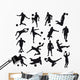 Soccer Silhouettes Wall Decal