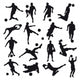 Soccer Silhouettes Wall Decal