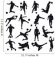 Soccer Silhouettes Wall Decal