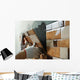 Laying Ceramic Tiles. Wall Mural
