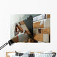 Laying Ceramic Tiles. Wall Mural