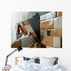 Laying Ceramic Tiles. Wall Mural