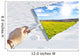 Schnee wegwischen - der Frühling kommt Wall Mural