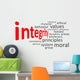 integrity word cloud Wall Decal