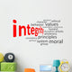 integrity word cloud Wall Decal