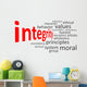 integrity word cloud Wall Decal