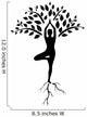 yoga tree pose silhouette Wall Decal