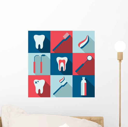 Iconic Dentist Montage Dental Wall Mural